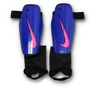Nike - Espinillera Charge Guard, Unisex, Racer blue-Black-Pink blast, M