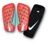 Nike - Espinillera Mercurial Lite Superlock, Unisex, Ember glow-Aurora green, L
