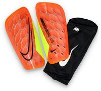 Nike - Espinillera Mercurial Lite, Unisex, Hyper crimson-Volt, M