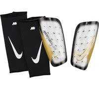 Nike Espinilleras Unisex Nk Merc Lite - Fa22, Blanco/Negro/MTLC Gold Coin, DN3611-101, M