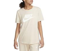 Nike Essential Icon Futura Camiseta, Sanddrift/White, Medium para Mujer
