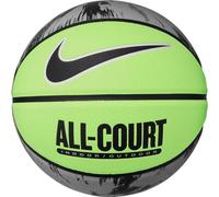 Nike Everyday All Court 8P Graphic Deflated Balón de Baloncesto de Goma y Piel sintética, Color Lima, Gris, Blanco y Negro, Talla 7, N.100.4370.307.07
