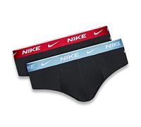 Nike Everyday Cotton Stretch 2 Pack Brief 0000KE1084, Negro/Multicolor-2nd, XL
