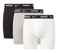 Nike Everyday Cotton Stretch Boxer Briefs 3Pk para Hombre White/Grey Heather/Black S