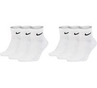 Nike U Nk Everyday LTWT Ankle 3pr Calcetines, White/Black, S Unisex Adulto