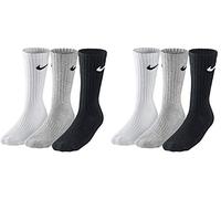 Nike Everyday Cushion Crew calcetines de deporte para hombre (6 pares), multicolor, 34 cm