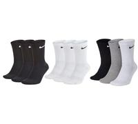 Nike Everyday Cushion Crew Calcetines de entrenamiento de caña media para hombre (6 pares), 46-50