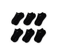 NIKE Everyday Cushion No Show Socks, Black/White, X-Large
