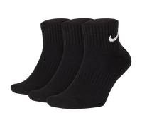 Nike Calcetines para hombre U NK Everyday Cush QTR 3PR, blanco/negro, L (talla fabricante: 42-46)