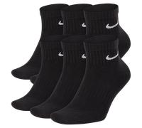 Nike Everyday Cushioned Calcetines de entrenamiento hasta el tobillo (6 pares) - Negro 38-42