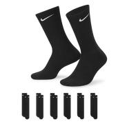 Nike Everyday Cushioned Calcetines largos de entrenamiento (6 pares) - Negro