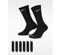Nike Everyday Cushioned Crew Calcetines Black (6 pares) L