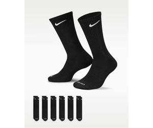 Nike Everyday Cushioned Crew Calcetines Black (6 pares) L