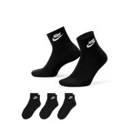 Nike Everyday Essential Calcetines hasta el tobillo (3 pares) - Negro 42-46