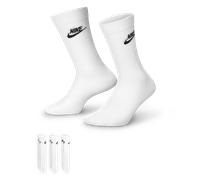 NIKE DX5025-100 Sportswear Everyday Essential Socks Unisex White/Black S