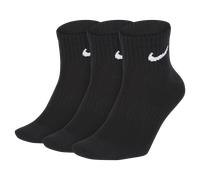 Nike Everyday Lightweight Calcetines de entrenamiento hasta el tobillo (3 pares) - Negro