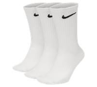 Nike U NK Everyday Ltwt Crew 3Pr Socks, Hombre, White/Black, L