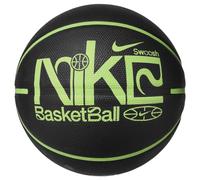 Nike Everyday Playground 8P - Balón de Baloncesto (Goma, Talla 5), Color Negro y Verde Lima