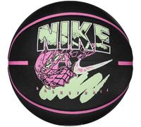 Nike Everyday Playground Balón de Baloncesto 8P Graphic - Balón de Baloncesto al Aire Libre con diseño gráfico - Street Baloncesto - Entregado desinflado, Negro, Rosa, Blanco, Barely voltios, 7