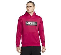Nike F.C. Dri-FIT Libero - Sudadera con capucha para hombre, Hibisco místico/blanco/negro, Small