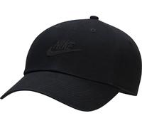 Gorra de tenis Nike Club Unstructured Futura Wash Cap - black/black L//XL