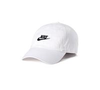 Gorra de tenis Nike Club Unstructured Futura Wash Cap - white/black L//XL