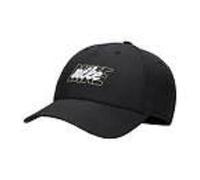 Nike FB5376-010 U NK Club Cap U CB GFX L Hat Unisex Adult Black/White Tamaño L/XL