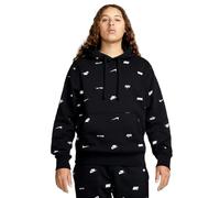 Nike FB7434-010 M NK Club+ BB PO Hoodie AOP Sweatshirt Hombre Black/White Tamaño L
