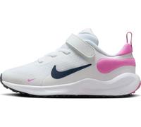 Nike FB7690-103 Revolution 7 Hombre White/Midnight Navy-Playful Pink EU 29.5