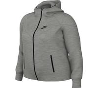 Nike FB8340-063 W NSW TCH FLC WR FZ HDY Sweatshirt Mujer DK Grey Heather/Black Tamaño 2X