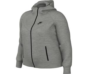 Nike FB8340-063 W NSW TCH FLC WR FZ HDY Sweatshirt Mujer DK Grey Heather/Black Tamaño 3X