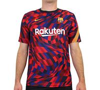 Nike FC Barcelona Temporada 2020/21-FCB M NK BRT Top SS PMCD5812-658 Camiseta, Unisex, University Red/University Red/Amarillo/Amarillo Full Sponsor-hme, 3XL