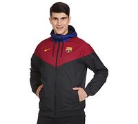 Nike FC Barcelona Temporada 2020/21-FCB M NSW WR WVN AUTCI9252-010 Chaqueta, Unisex, Black/Noble Red/Black/Amarillo no Sponsor, S