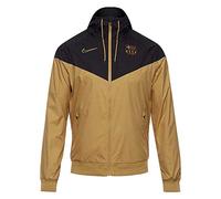 NIKE FC Barcelona Temporada 2020/21-FCB M NSW WR WVN AUTCI9252-707 Chaqueta, Unisex, Jersey Gold/Black/Jersey Gold/Jersey Gold no Sponsor, S