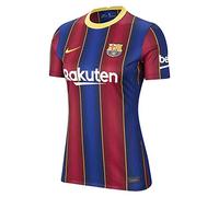 Nike FC Barcelona Temporada 2020/21-FCB W NK BRT STAD JSY SS HMCD4401-456 Camiseta Primera Equipación, Mujer, Deep Royal Blue/Varsity Maize Full Sponsor, S