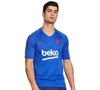 Nike FCB M Nk BRT Strk Top SS - Camiseta para Hombre, Lyon Blue/Noble Red, S