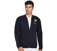 Nike FCB M NK Gfa FLC TRK Jkt Sport Jacket, Hombre, Dark Obsidian/Amarillo No Sponsor, XL
