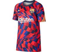 Nike FCB Y NK Dry Top SS PM T-Shirt, Unisex niños, University Red/University Red/Amarillo/Amarillo Full Sponsor-Hme, XL