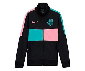 Nike FCB Y NK I96 Anthem TRK Jkt Cl Sport Jacket, Unisex niños, Black/Pink Beam/New Green/Pink Beam No Spon-3Rd, S