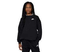 Nike FD2923-010 G NSW Club FLC OVRSZD Crew LBR Sweatshirt Girl'S Black/White Tamaño XS