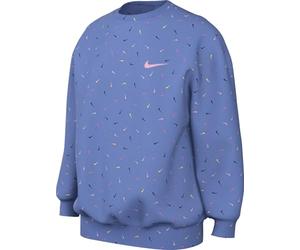 Nike FD2943-450 G NSW Club FLC OVRSZD CRW Logo Sweatshirt Girl'S Polar/Med Soft Pink Tamaño XS