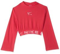 Nike FD2966-648 G NSW Air LS Top Mixed MTRL Sweatshirt Girl'S LT Fusion Red/Med Soft Pink Tamaño L