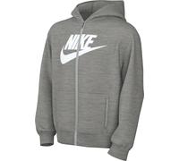 Nike FD2990-063 K NSW Club FLC HD FZ LS HBR Sweatshirt Unisex DK Grey Heather/Base Grey/White Tamaño S
