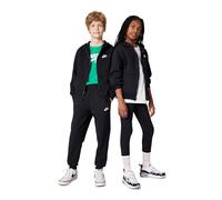 Nike FD3004-010 K NSW Club FLC HD FZ LS LBR Sweatshirt Unisex niños, Black/White, Tamaño L (147-158 cm)