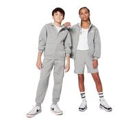 Nike FD3004-063 K NSW Club FLC HD FZ LS LBR Sweatshirt Unisex DK Grey Heather/Base Grey/White Tamaño L