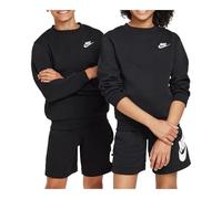 Nike FD3006-010 K NSW Club FLC Crew LS LBR Sweatshirt Unisex Black/White Tamaño XL