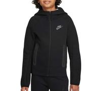 Nike FD3285-010 B NSW Tech FLC FZ Sweatshirt Boy's Black/Black/Black Tamaño S
