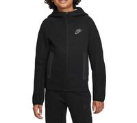 Nike FD3285-010 B NSW Tech FLC FZ Sweatshirt Boy's Black/Black/Black Tamaño XL