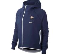 Nike FFF W NSW TCH FLC Cape Aut Sudadera, Mujer, Midnight navy/White/p488c, L