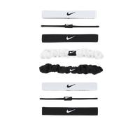 Nike Flex Classic Gomas para el pelo variadas (Paquete de 8) - Blanco